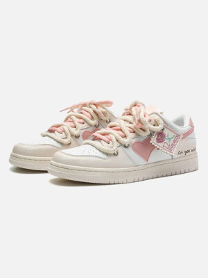 Versatile Rose Stamp Print Board Casual Shoes - 1615
